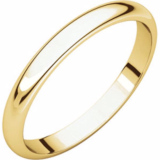 HR15:174000:P 10kt Yellow 2.5mm Half Round Band