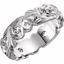 50063:179577:P 14kt White 6mm Hand Engraved Open Work Band Size 11