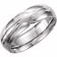 50106:193663:P Platinum 6mm Grooved Band Size 7