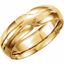 50106:192693:P 14kt Yellow 6mm Grooved Band Size 8