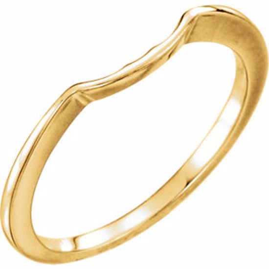 12696:202929:P 18kt Yellow Band for 8.8mm Engagement Ring