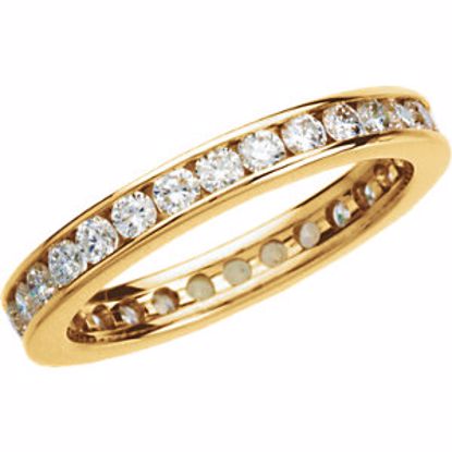 60025:207491:P 14kt Yellow 1 CTW Diamond Eternity Band Size 7