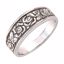 5119:224269:P Platinum 6mm Floral Design Band