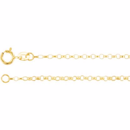 CH226:244819:P 14kt Yellow 1.5mm Hollow Belcher Rolo 16" Chain
