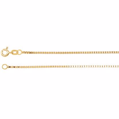 CH489:244830:P 14kt Yellow 1.3mm Solid Box 18" Chain