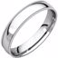 MGRL4:260572:P Platinum 4mm Light Comfort Fit Milgrain Band 