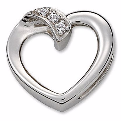 61489:250505:P Platinum .03 CTW Diamond Heart Pendant