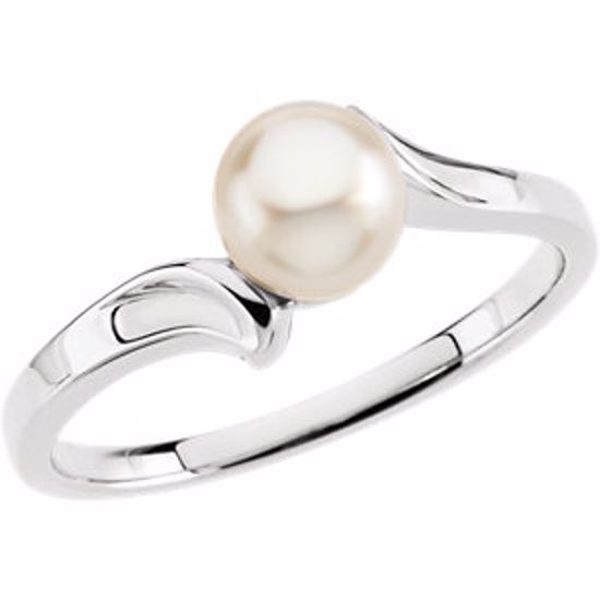 60621:251836:P Akoya Cultured Pearl Bypass Ring