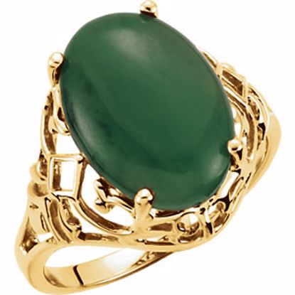 61952:252634:P Nephrite Jade Openwork Ring