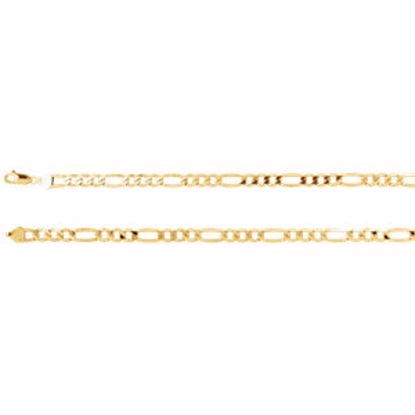 CH630:288299:P 14kt Yellow 6.5mm Figaro 16" Chain
