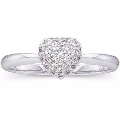 62767:276540:P Diamond Heart Ring