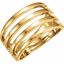 4508:5607:P 14kt Yellow Ladies 10.3mm Bar Style Band