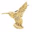 8550:33828:P 14kt Yellow 19x21mm Hummingbird Brooch