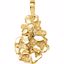 8132:7966:P 10kt Yellow Nugget Pendant