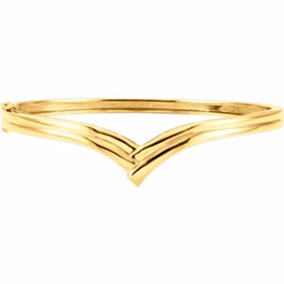 BRC7:53885:P Hinged Bangle Bracelet