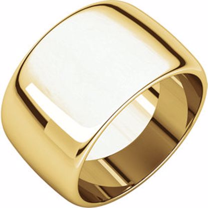 HR6:50845:P 10kt Yellow 12mm Half Round Band