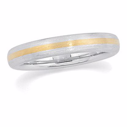 5772:115413:P 18kt Yellow & Platinum 3.5mm Band Size 7