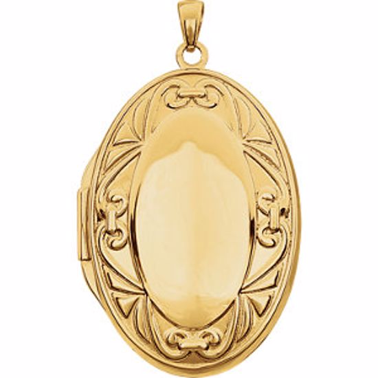 2643:117740:P 14kt Yellow Oval Locket