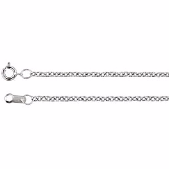 CH176:133526:P Platinum 1.5mm Solid Cable 20" Chain