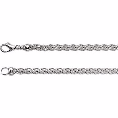 CH267:139532:P Solid Wheat Chain 4mm