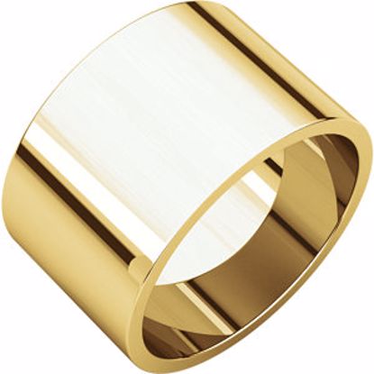 F11.5:143416:P 10kt Yellow 12mm Flat Band