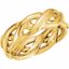 50051:144792:P 14kt Yellow 6.5mm Hand Woven Band Size 10 