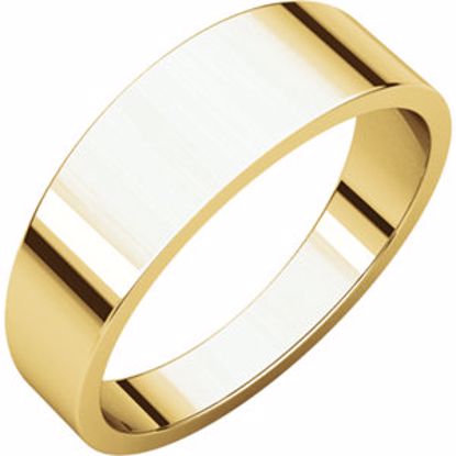 FT11:146813:P 10kt Yellow 6mm Flat Tapered Band