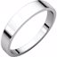 FT5:146563:P 14kt White 4mm Flat Tapered Band