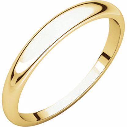 HRT14:148914:P 10kt Yellow 3mm Half Round Tapered Band