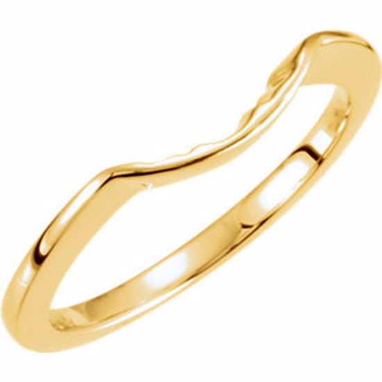 12696:202914:P 10kt Yellow Band for 8.8mm Engagement Ring