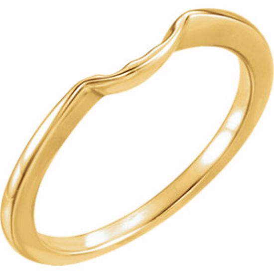 12696:215333:P 18kt Yellow Band for 4.1mm Engagement Ring