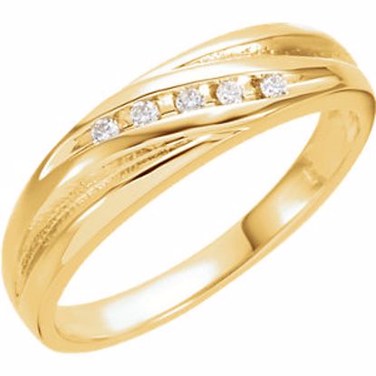 60132:207292:P Diamond 5-Stone Band