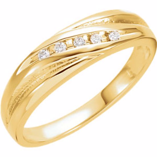 60132:207292:P Diamond 5-Stone Band