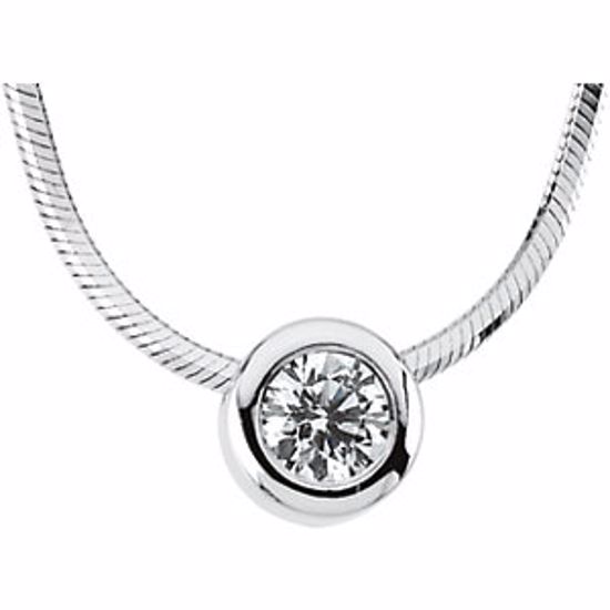 61139:209640:P Diamond Solitaire Necklace