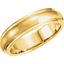 50165:225913:P 14kt Yellow 5mm Design Band Size 7.5