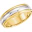 50166:222597:P 18kt Yellow & Platinum 6mm Comfort-Fit Band Size 11