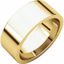 FIR9:224612:P 10kt Yellow 8mm Flat Comfort Fit Band