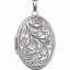 21949:238957:P Sterling Silver Oval Locket
