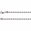 CH438:240105:P Sterling Silver 3mm Bead 18" Chain