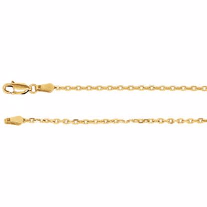 CH524:242076:P 14kt Yellow 2mm Diamond-Cut Cable 20" Chain
