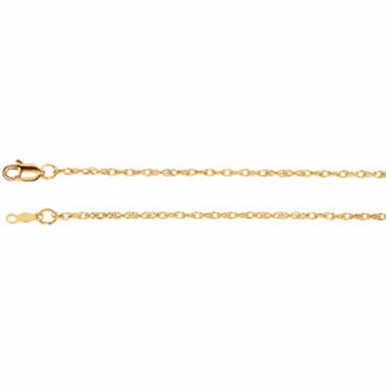 CH473:244065:P 14kt Yellow 1.5mm Rope 24" Chain