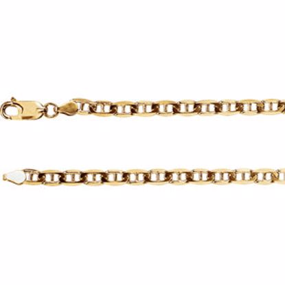 CH486:244787:P 14kt Yellow 4.5mm Anchor 18" Chain