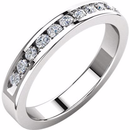 62856:277690:P Platinum 1/3 CTW Diamond Anniversary Band Size 6