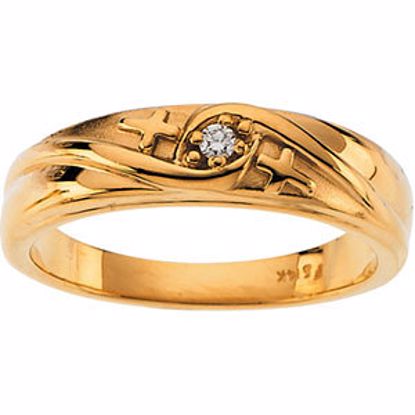 R16651D:254475:P 14kt Yellow Gents Diamond Band