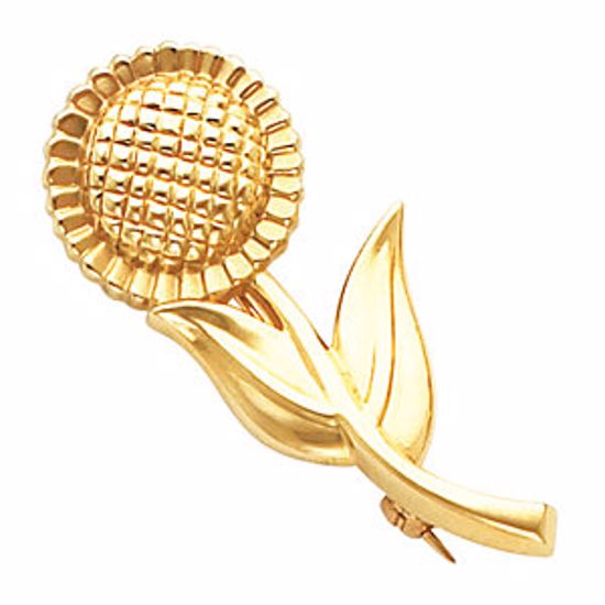 82090:273599:P Sunflower Brooch