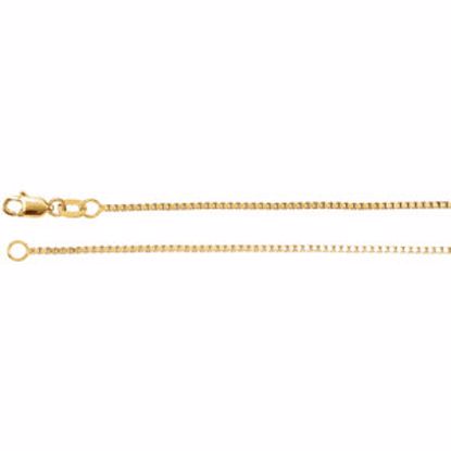 CH618:288089:P 14kt Yellow 1mm Box 18" Chain