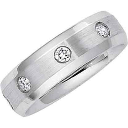 63349:290694:P 14kt White 1/2 CTW Diamond Band Size 11