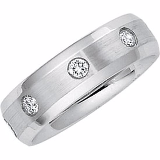 63349:290694:P 14kt White 1/2 CTW Diamond Band Size 11