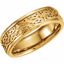 50519:298940:P 14kt Yellow 7mm Celtic Band Size 5