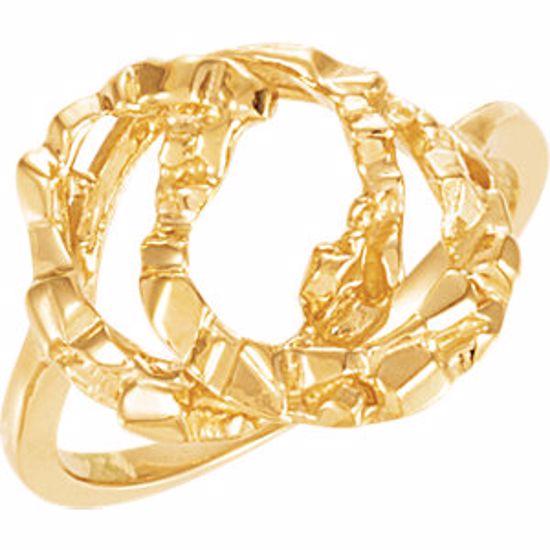 5167:6299:P Nugget Freeform Ring
